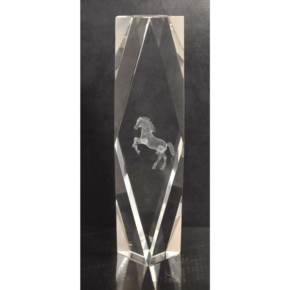 Equestrian Themed Crystal Glass